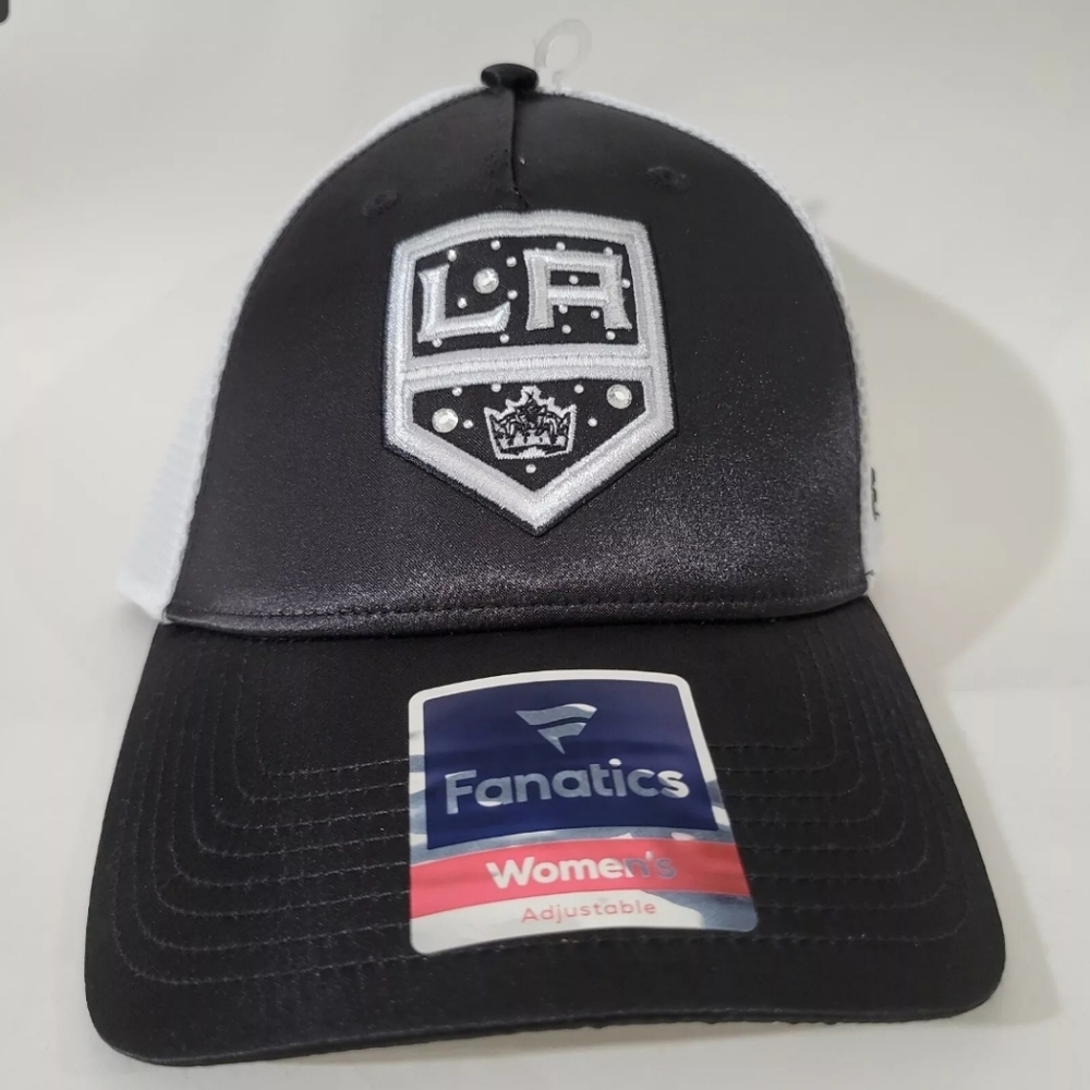 NHL Los Angeles Kings Fanatics Women's Black Adjustable Snapback Hat Cap